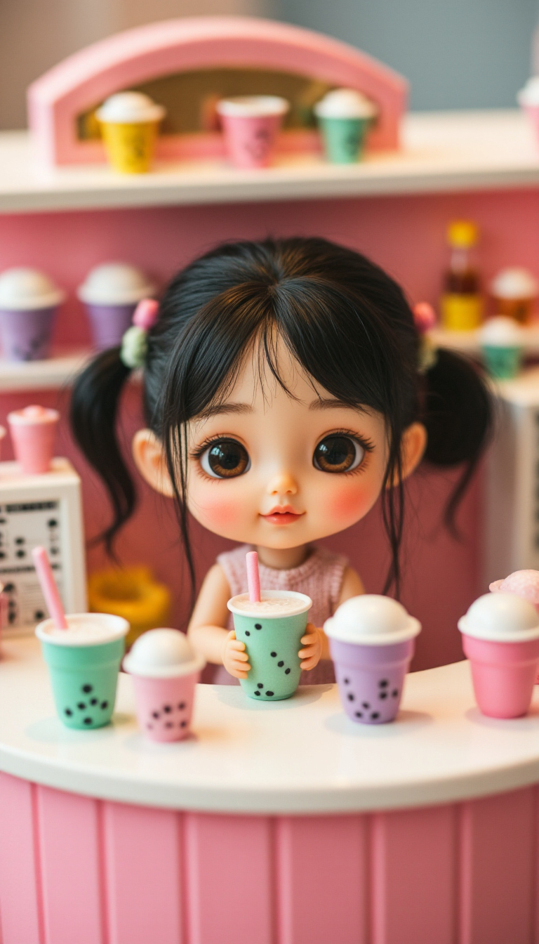 Aiko im Bubble Tea Stand