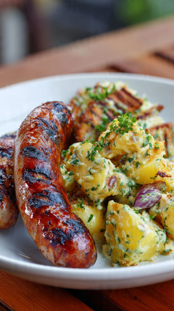 Grillwürstchen mit Kartoffelsalat